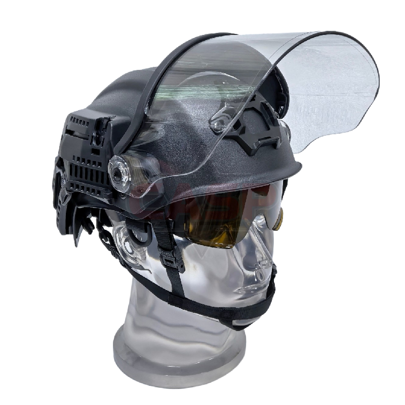CASP四代防暴头盔+面罩 + 3 防红绿蓝激光镜片