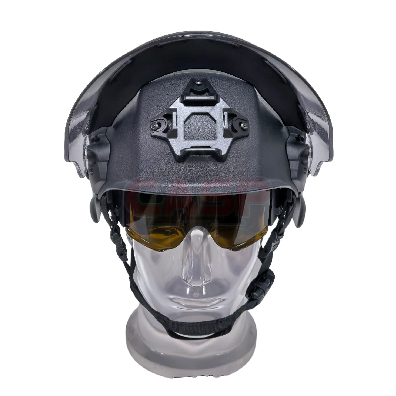 CASP四代防暴头盔+面罩 + 3 防红绿蓝激光镜片